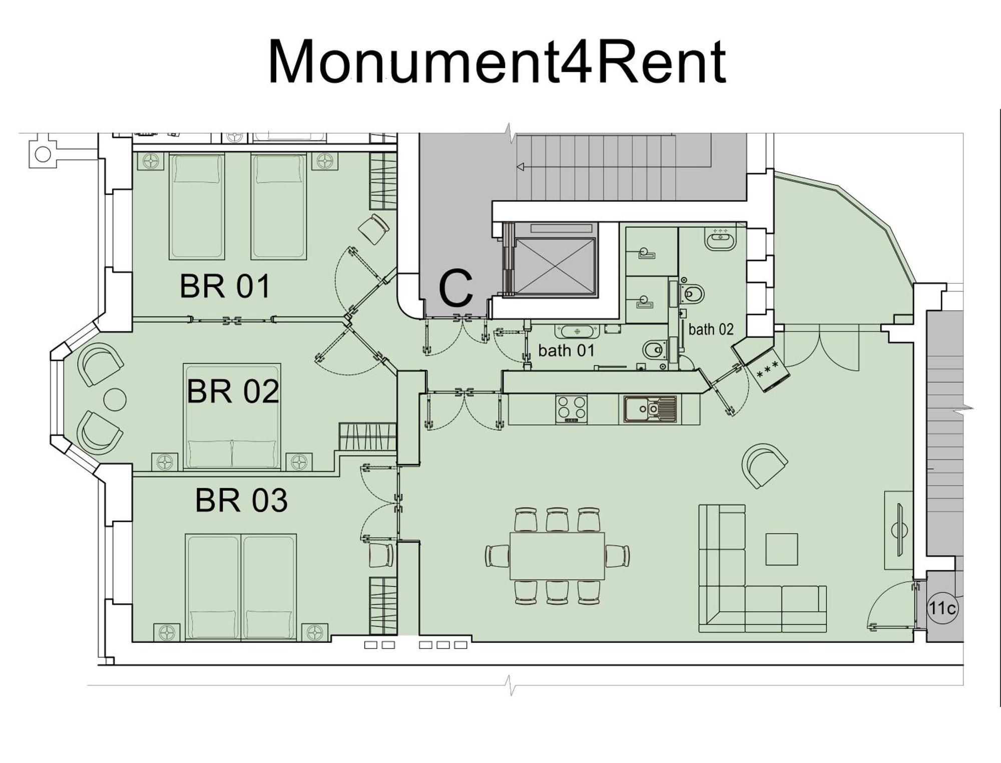 Aptc Downtown Monument4Rent Near Checkpoint Charlie Berlin Eksteriør bilde